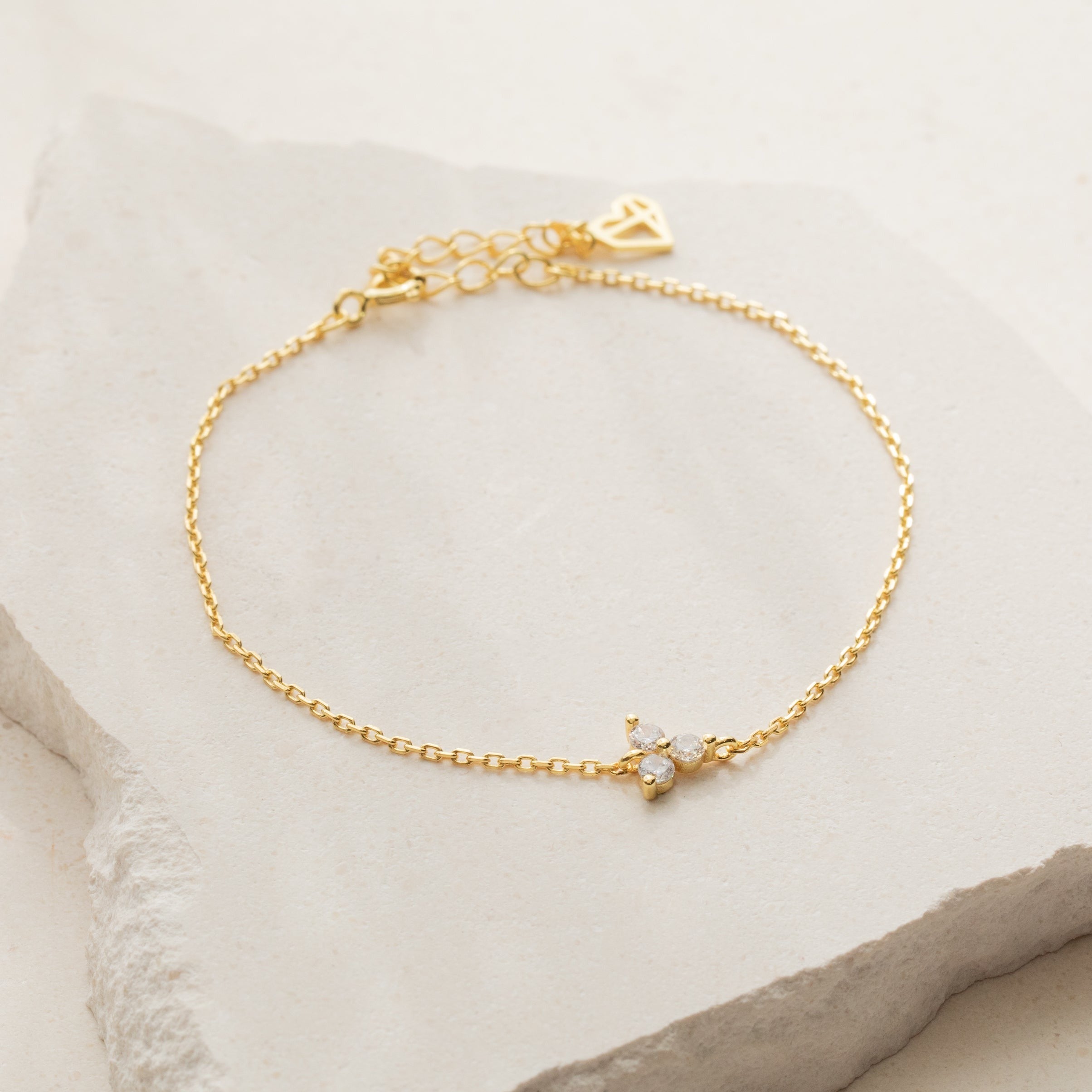 Lily Diamond Bracelet With White Background.